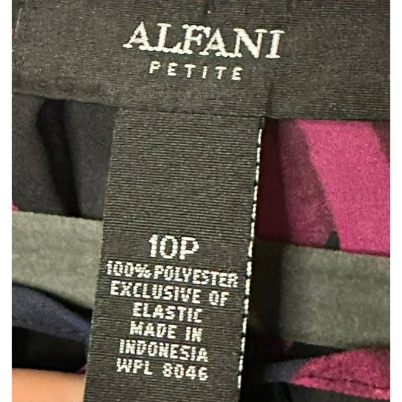 NWT Alfani Ladies Pink Blue Flowy Stylish Floral Sequin Sleeve Blouse SZ 10P - Picture 8 of 8